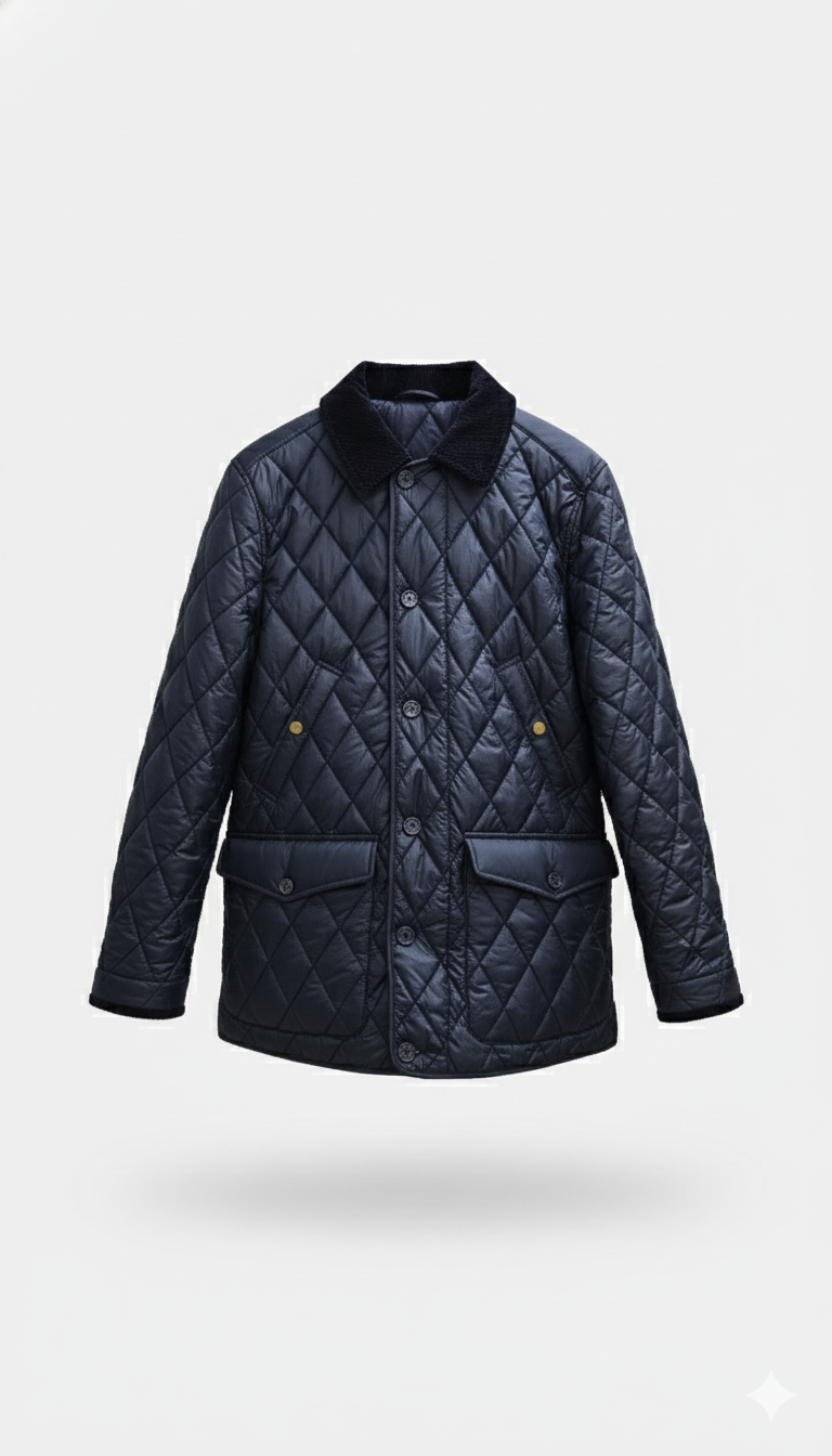 מעיל קווילט נייבי