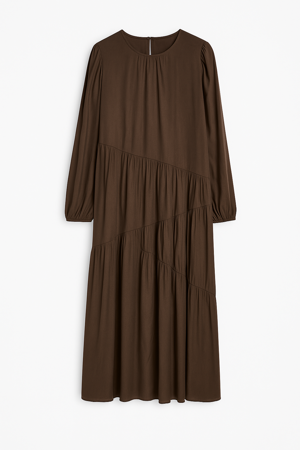 שמלת מקסי חומה