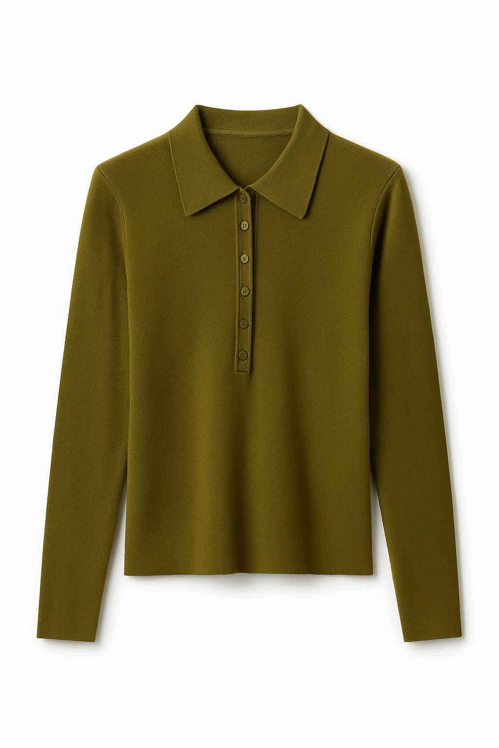 חולצת פולו סריג ירוקה