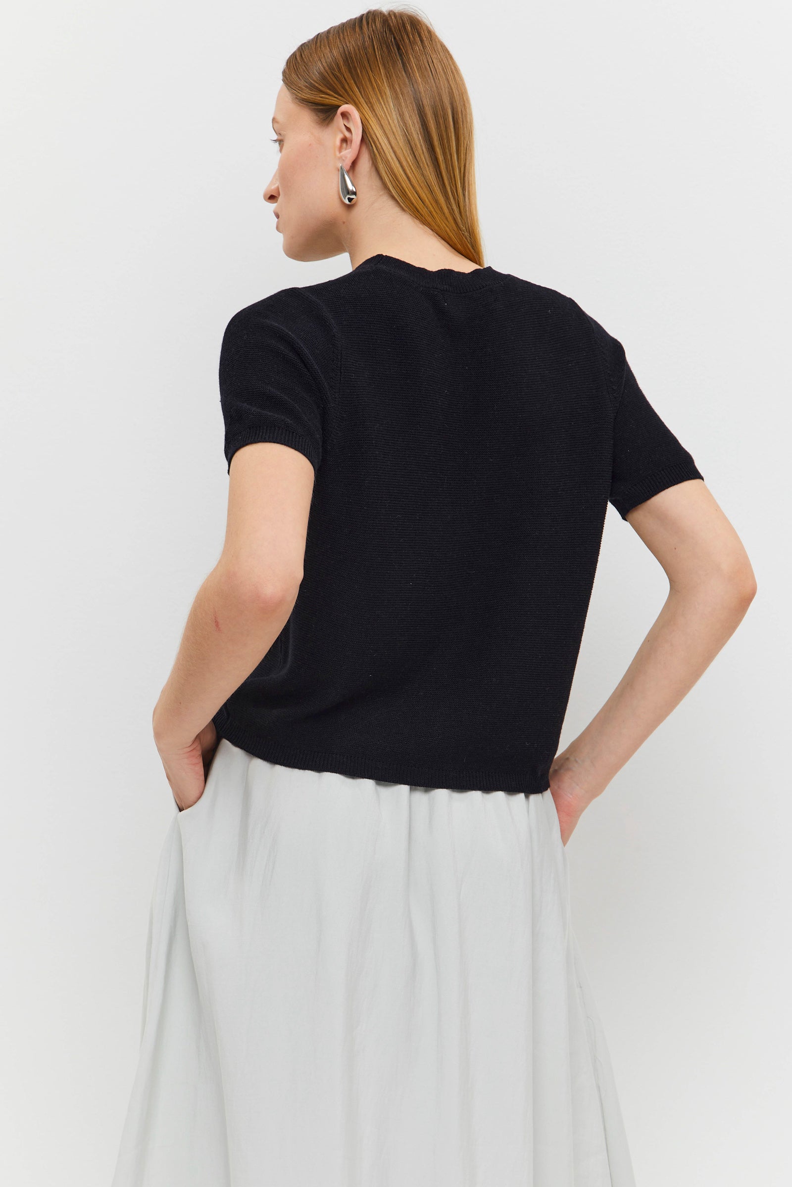 Black Knit Top