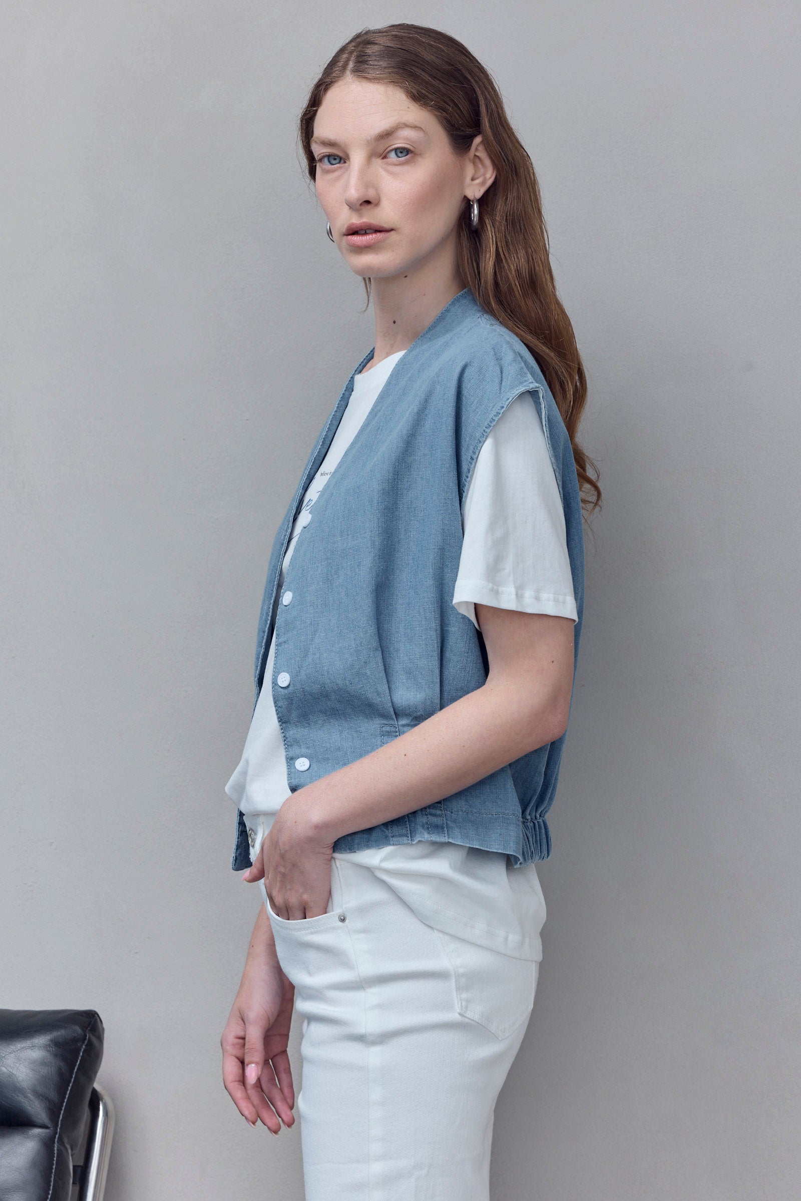 Light Denim Vest