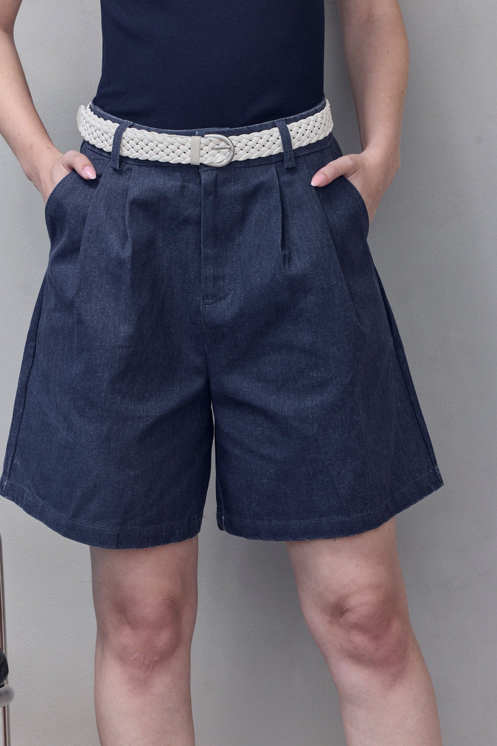 Indigo Tailored Shorts