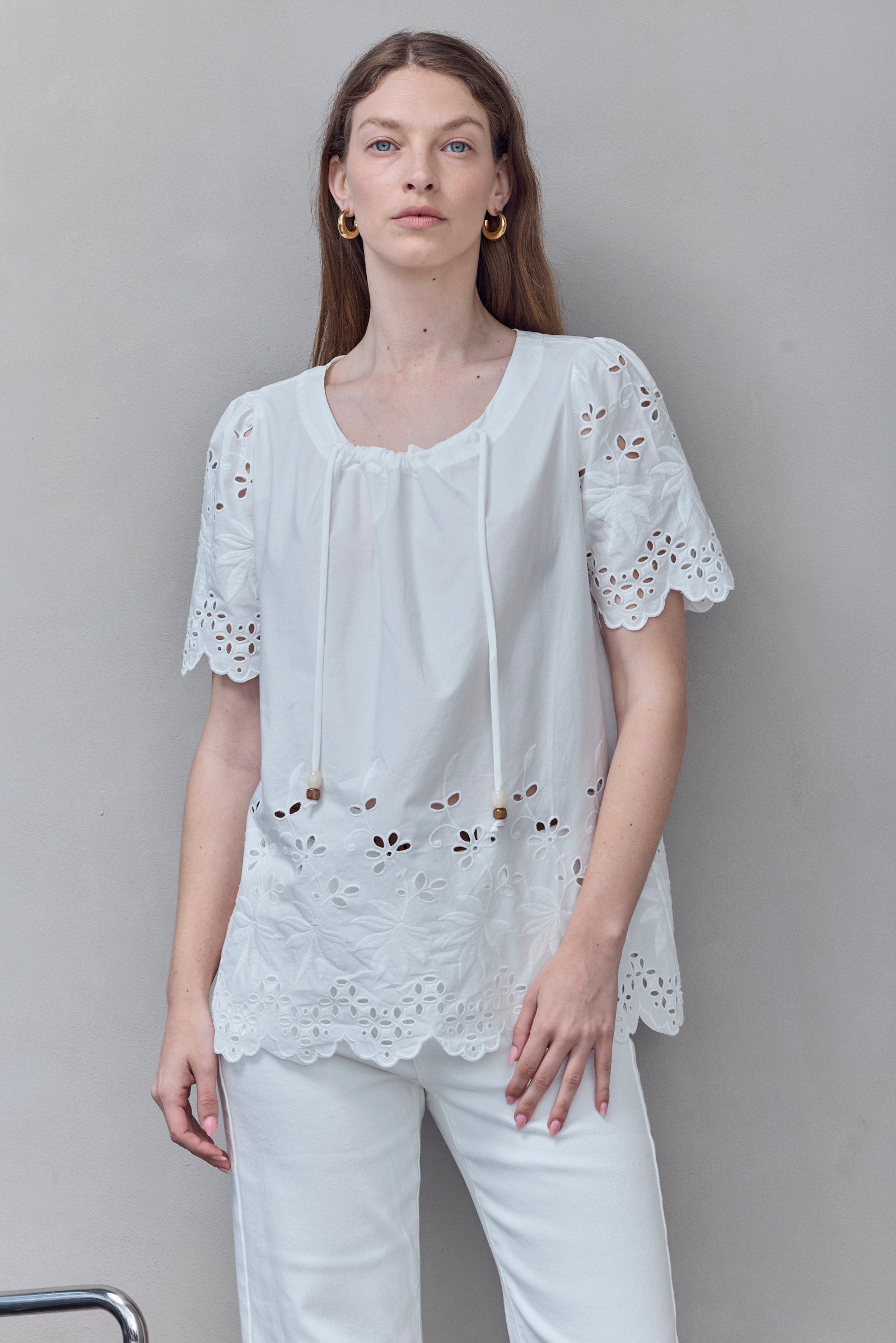 Sun Meadow Eyelet Blouse