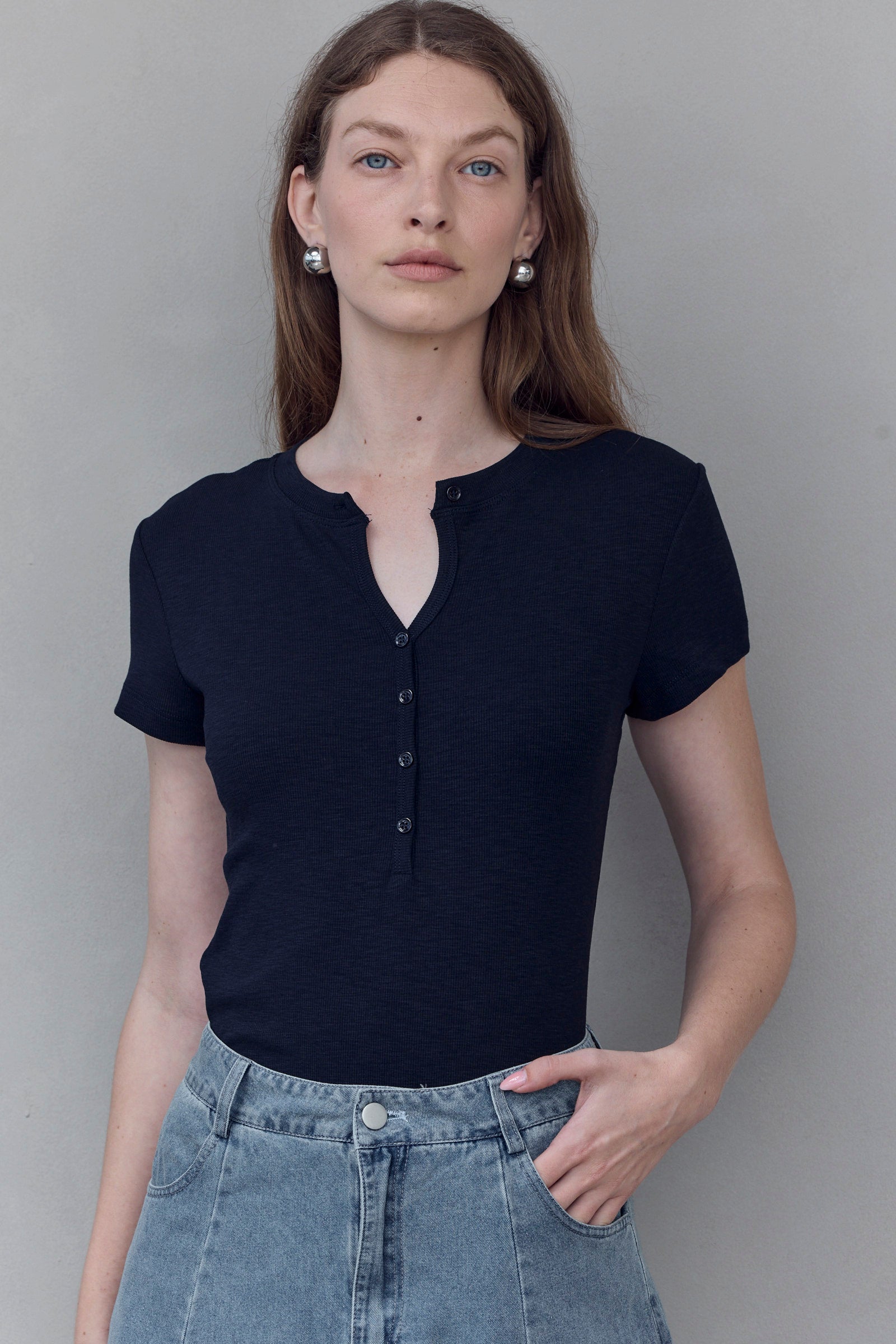 Navy Hanely Tee