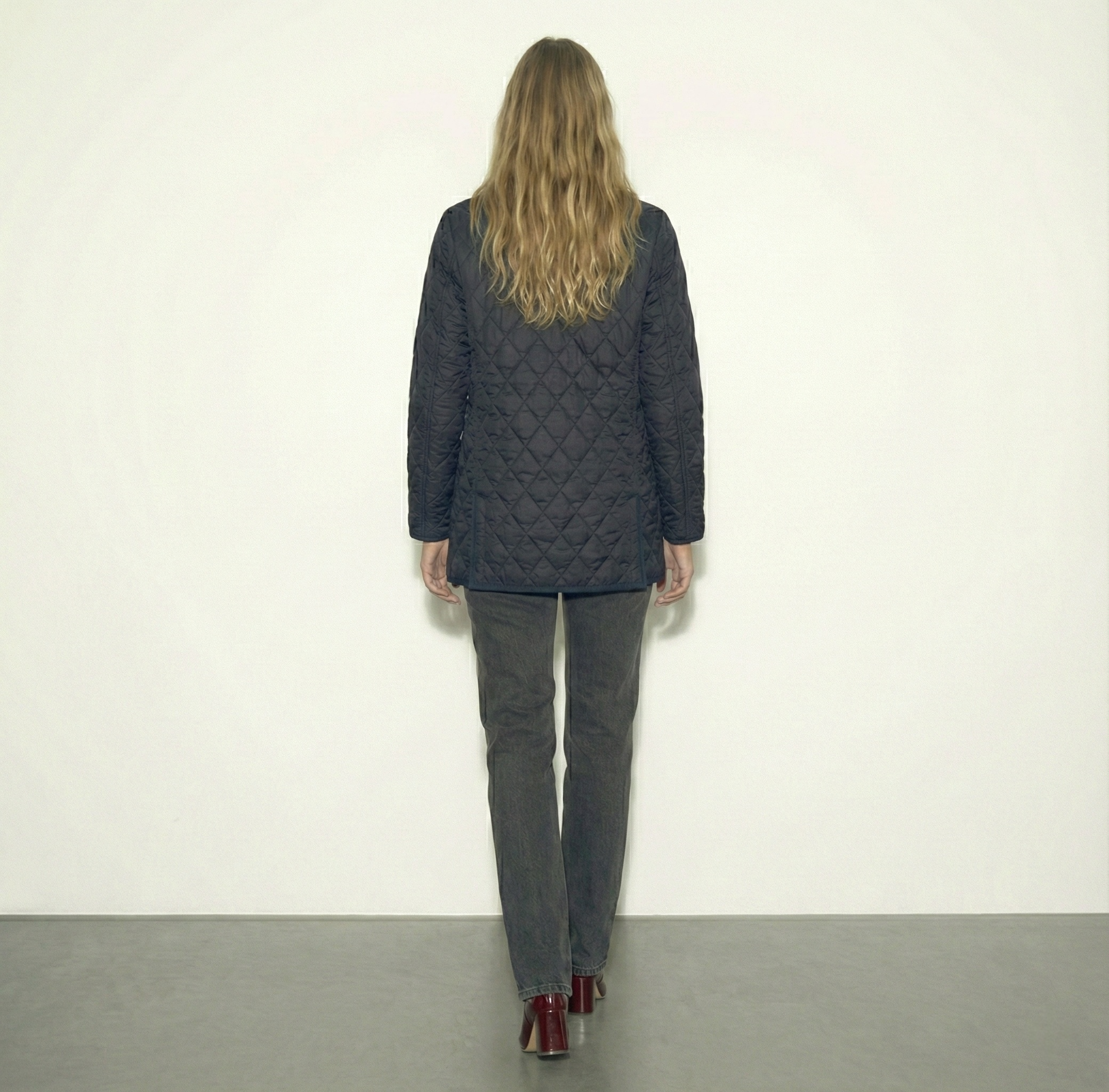 מעיל קווילט נייבי