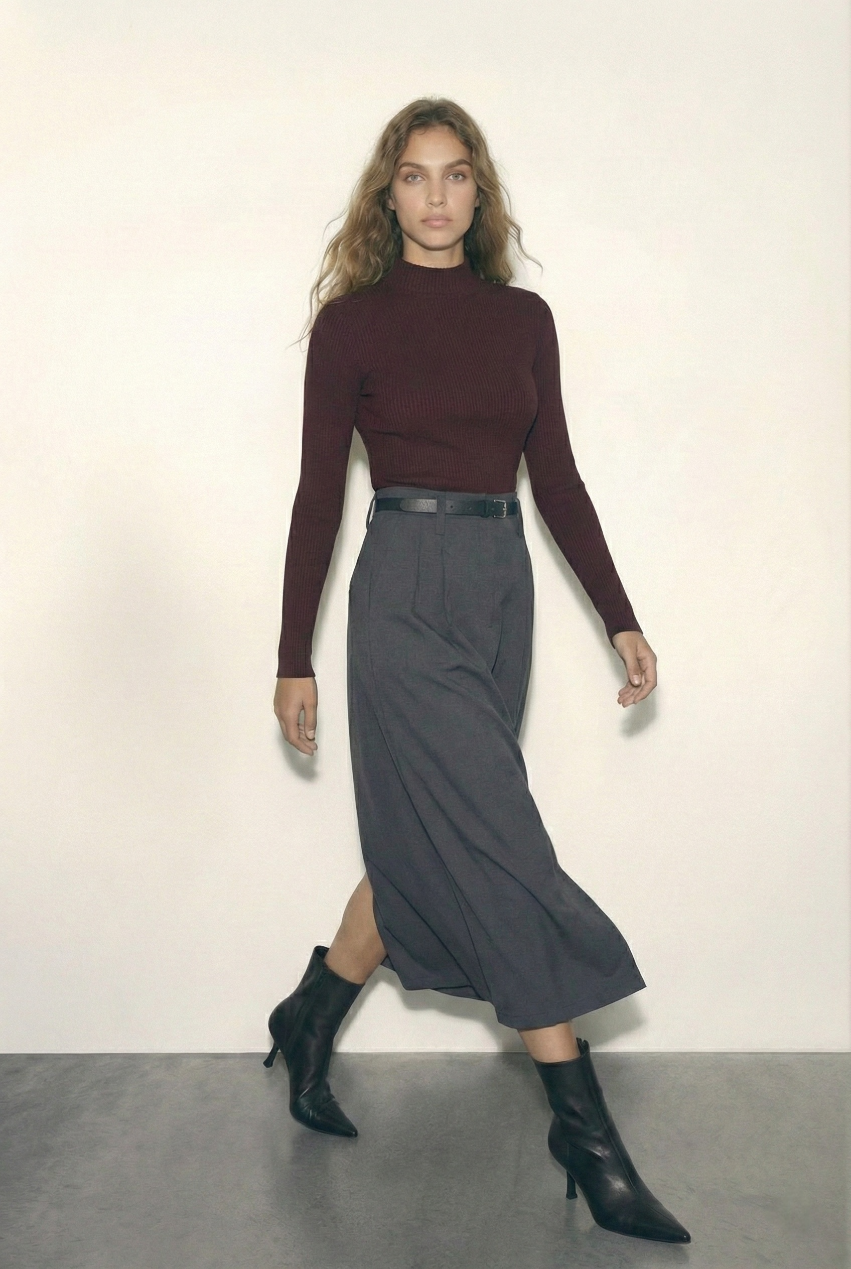 חולצת חצי גולף סגולה