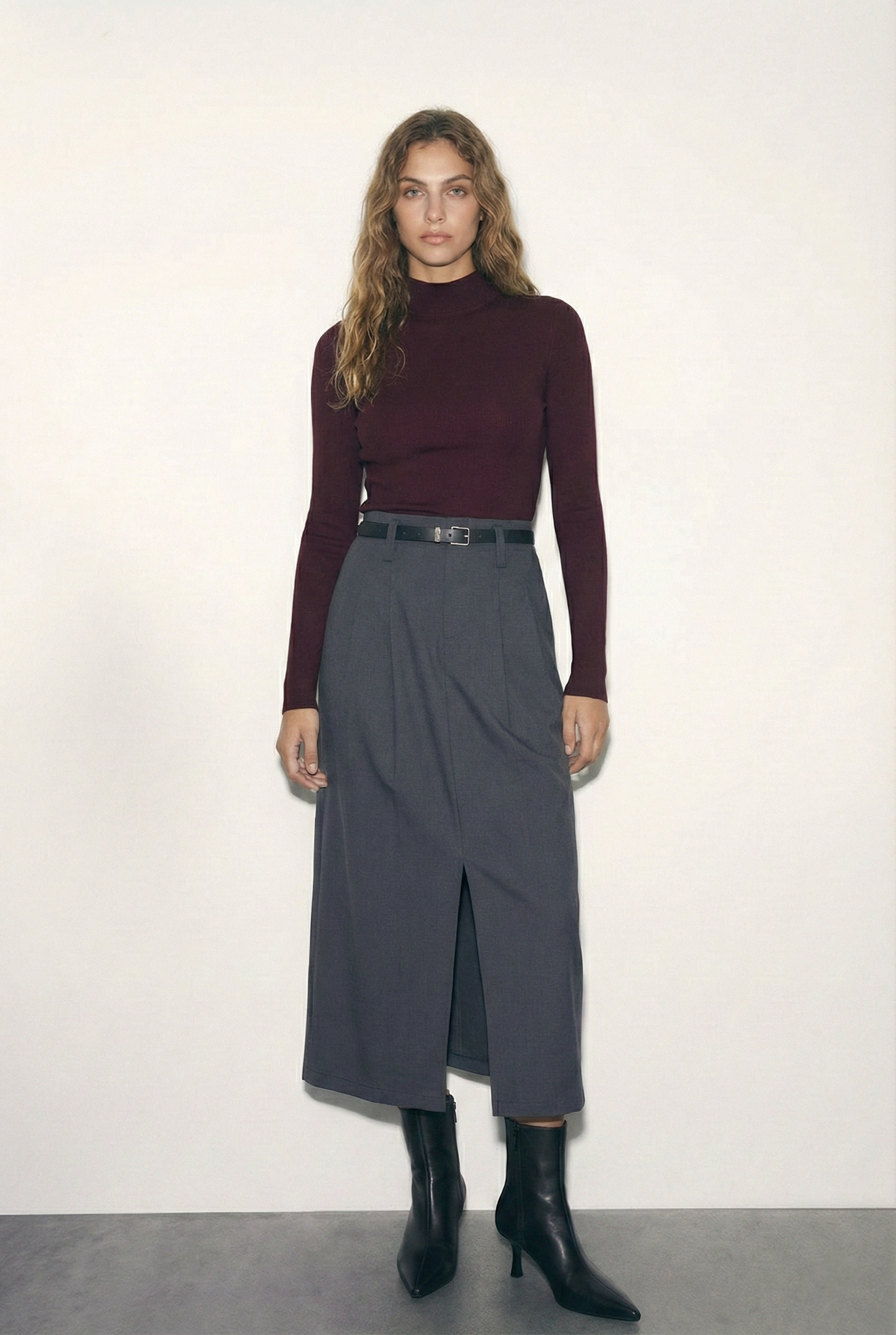 חולצת חצי גולף סגולה